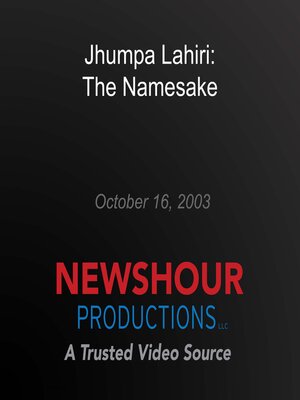 cover image of Jhumpa Lahiri